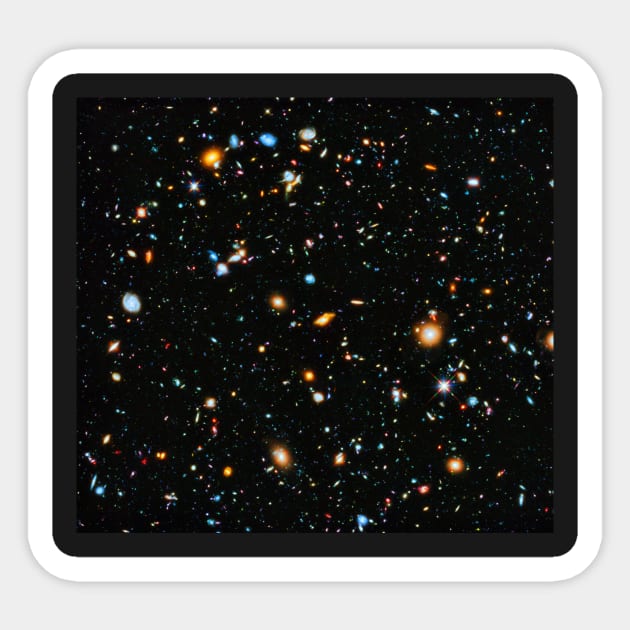 Hubble Extreme Deep Field Sticker by RockettGraph1cs